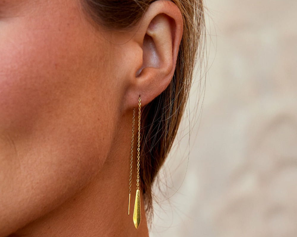 Gold Dakota Tassel Earrings