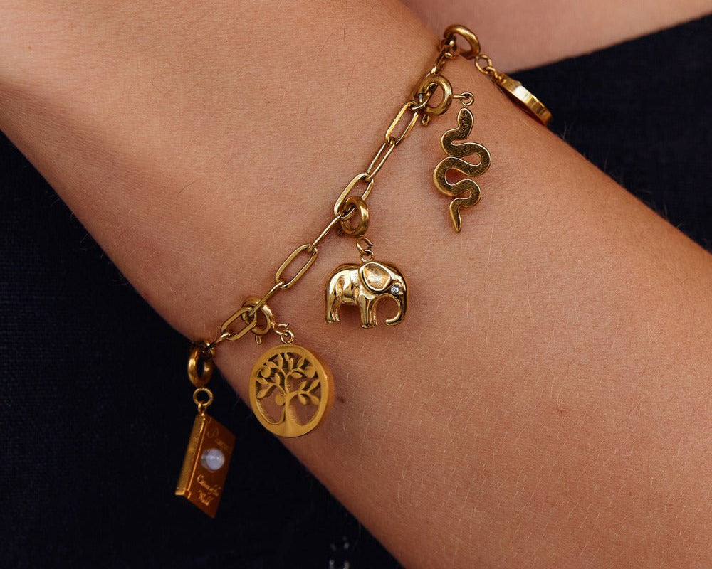 Gold Elephant Charm