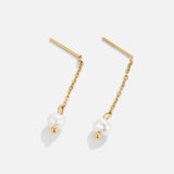 Gold Maria Pearl Drop Earrings