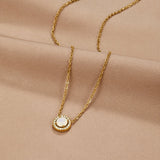 Gold Monet Crystal Necklace