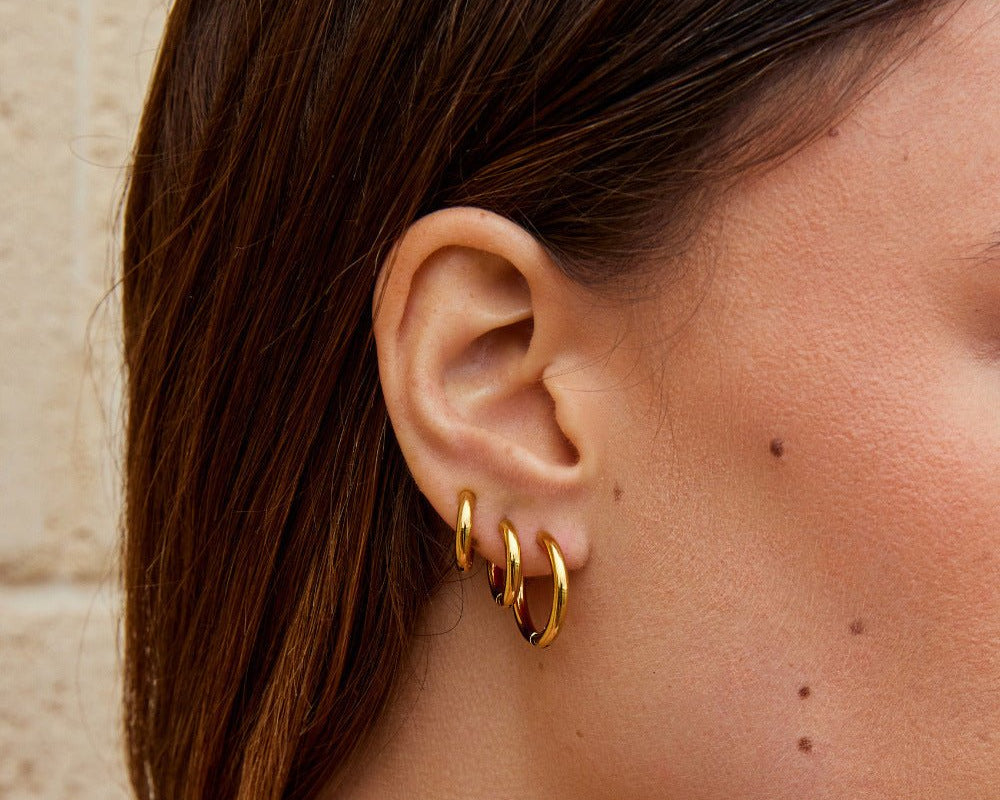 Gold Trio Mini Hoop Set