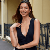 Golden Clover Cluster Necklace