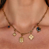 Golden Clover Leaf Charm