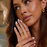 Golden Dream Hollow Ring