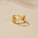 Golden Dream Hollow Ring