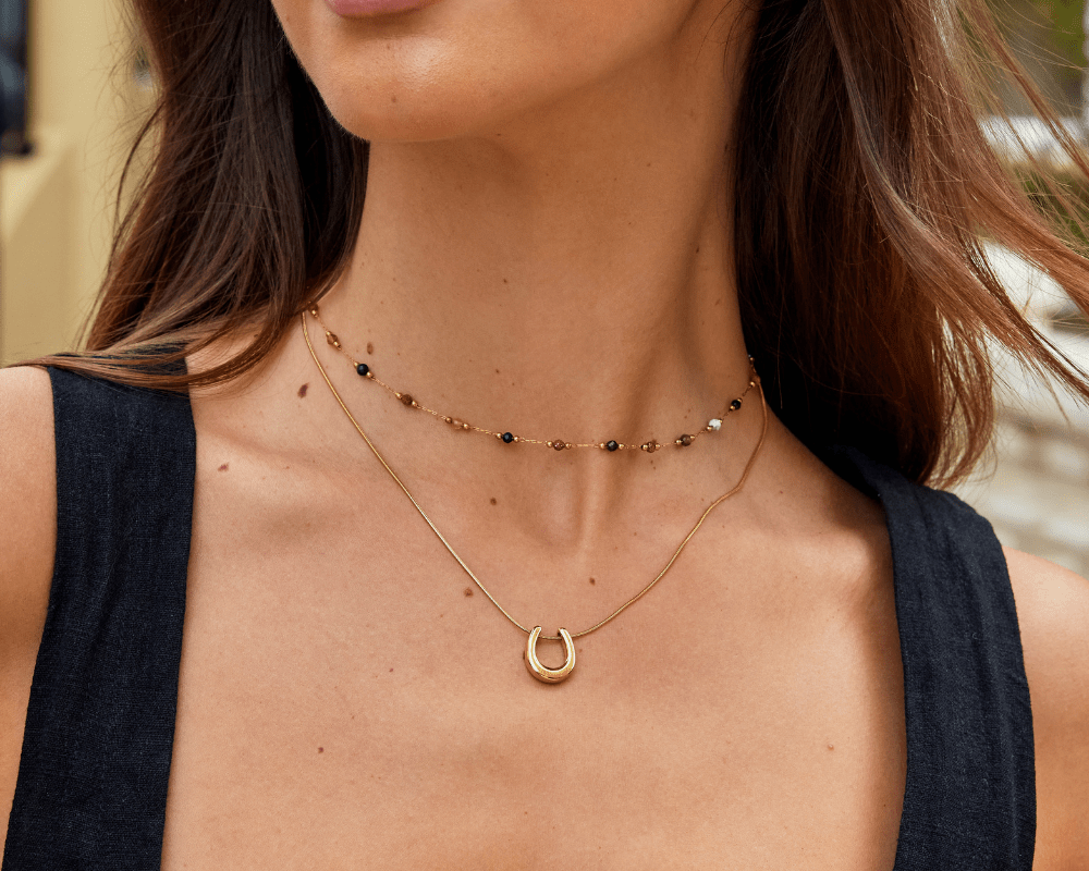 Golden Horseshoe Necklace