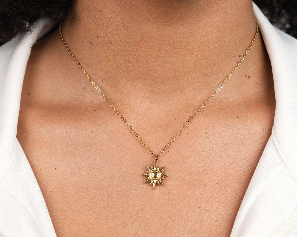 Golden Sunburst Necklace