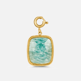 Green Amazonite Stone Charm