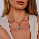Green Amazonite Stone Charm