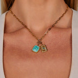 Green Amazonite Stone Charm