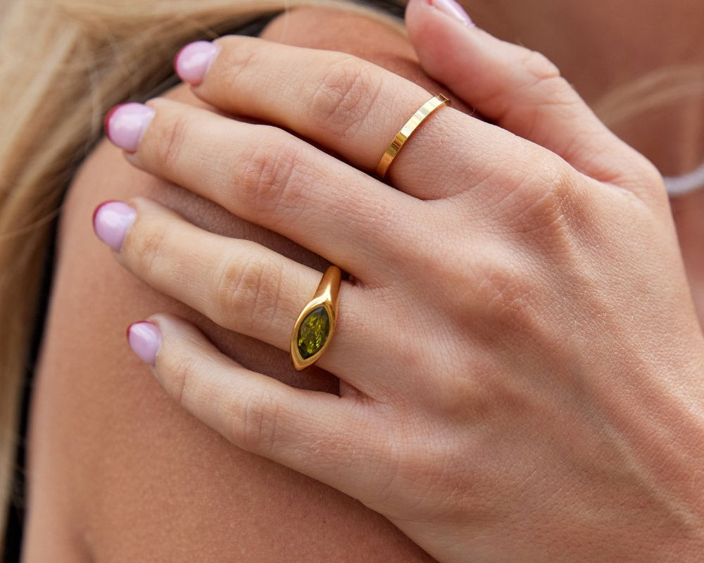 Green Arizona Crystal Ring