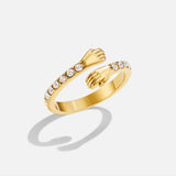 'Hug Me Forever' 18K Gold Ring