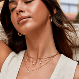 Kayla Pearl Drop Layered Necklace