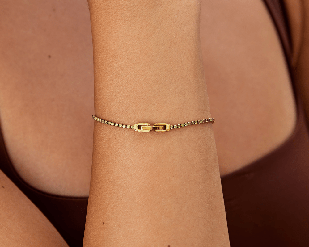 Keana Peridot Crystal Bracelet