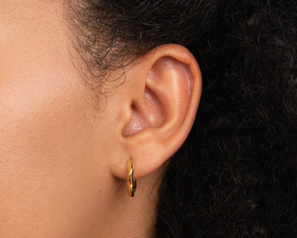 Lala Twisted Hoop Earrings
