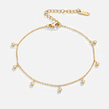 Lana Crystal Droplet Anklet