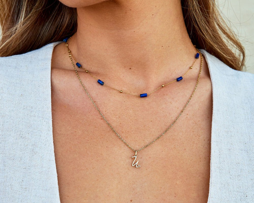 Lapiz Lazuli Bead Necklace