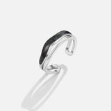 Layered Black Sahara Silver Ring
