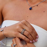 Layered Kaili Silver Ring