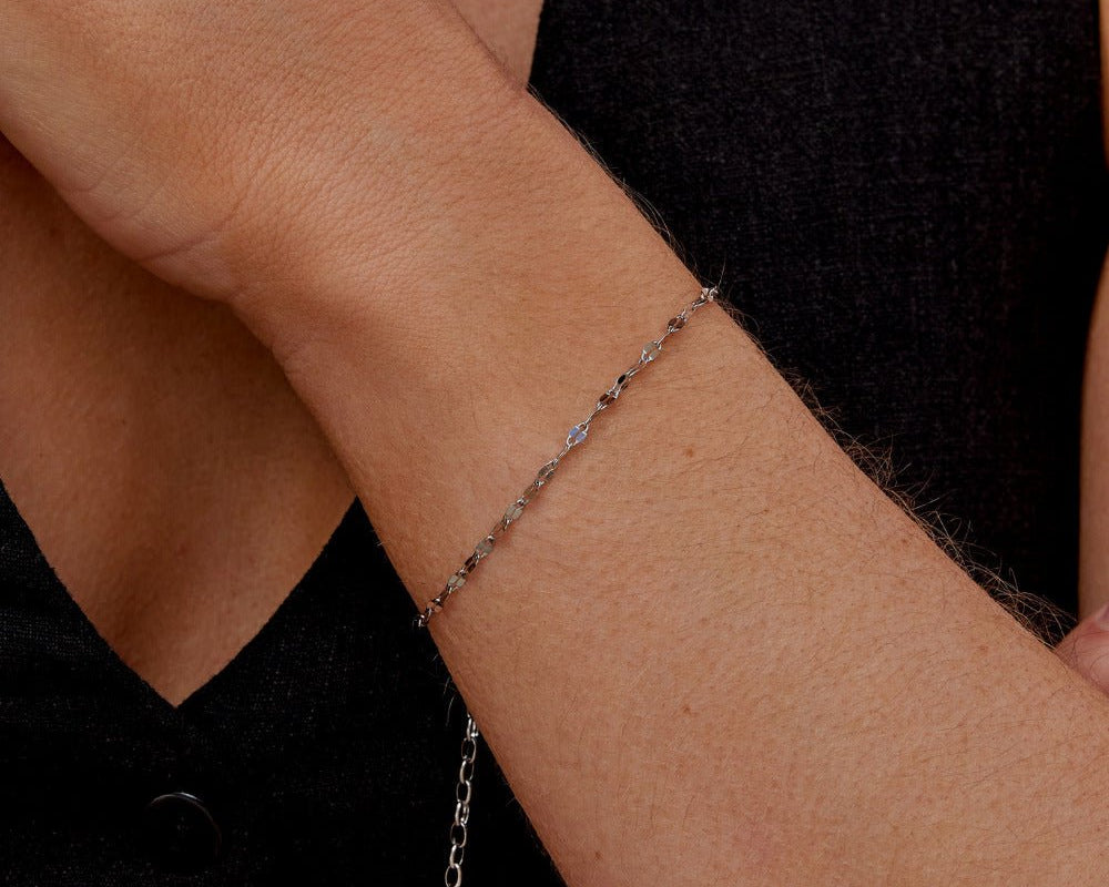 Leila Silver Chain Bracelet