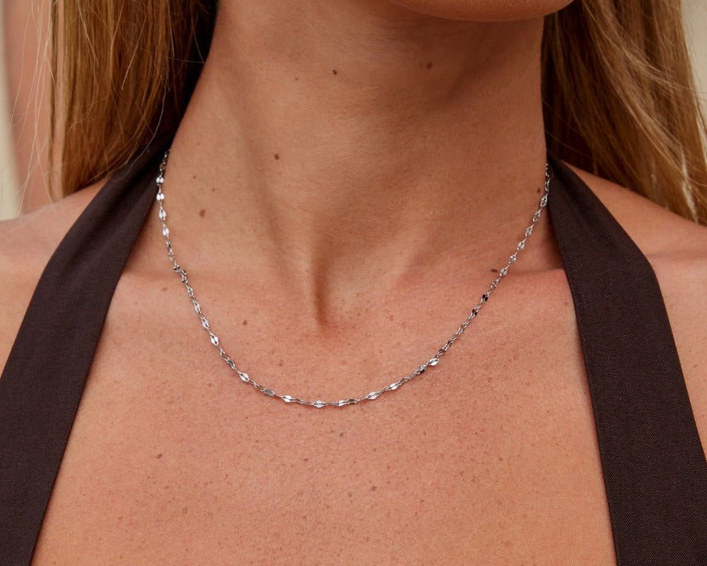 Leila Silver Chain Necklace