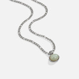 Liza Jade Pendant Silver Necklace