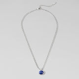 Liza Lapis Lazuli Silver Necklace
