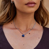 Liza Lapis Lazuli Silver Necklace