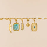 Lucky Gold Clover Leaf Charm