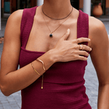 Maisie Black Bead Necklace