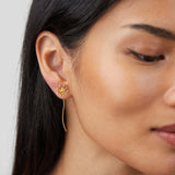 Make A Wish Dandelion 18K Gold Earrings