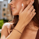 Midnight Black Crystal Bracelet