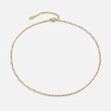 Mila Twist Gold Chain Necklace