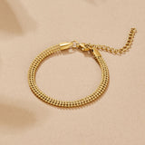 Milan Gold Beaded Chain Bracelet