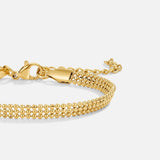 Milan Gold Beaded Chain Bracelet
