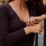 Milan Silver Beaded Chain Bracelet