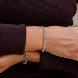 Milan Silver Beaded Chain Bracelet