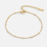 Mira Beaded Gold Anklet