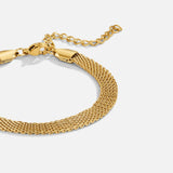 Molly Gold Mesh Chain Bracelet