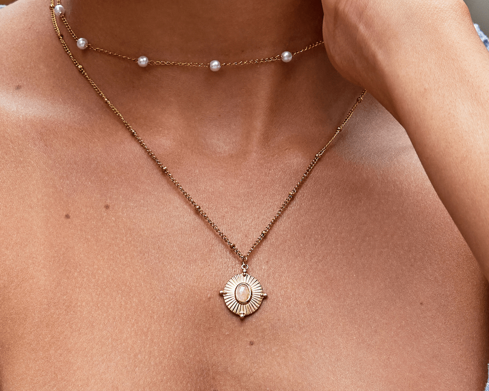 Monique Vintage Stone Necklace