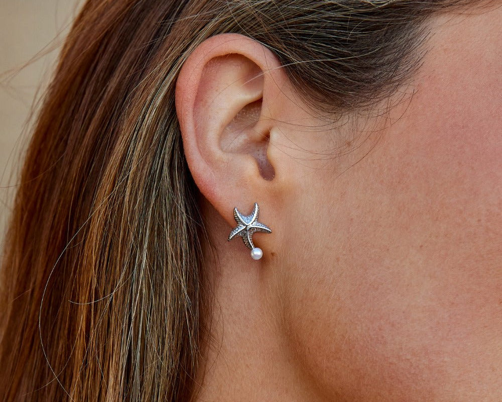Naia Shell & Starfish Silver Earrings