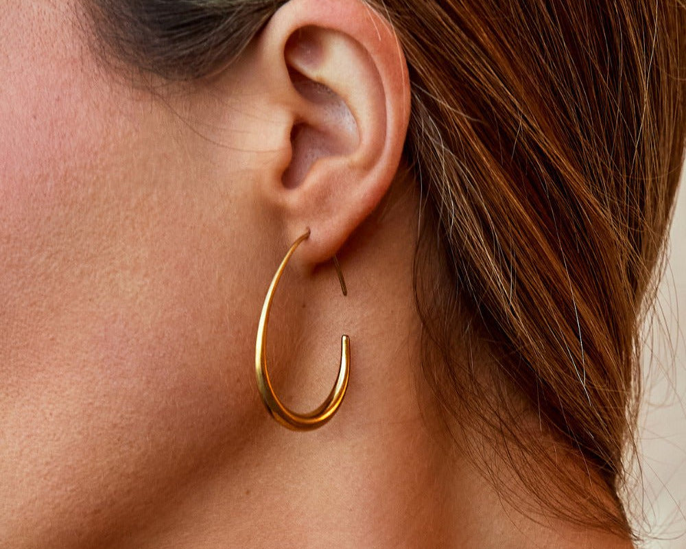 Nica Gold Hoop Earrings