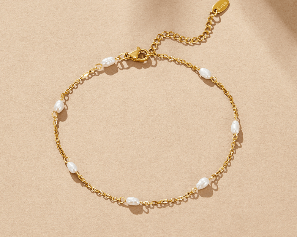 Nura Freshwater Pearl Anklet