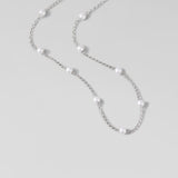 Nura Pearl Silver Necklace