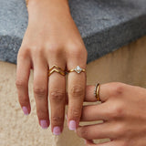 Pearl & Crystal Eternity Ring