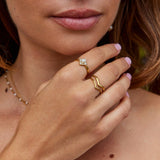 Pearl & Crystal Eternity Ring