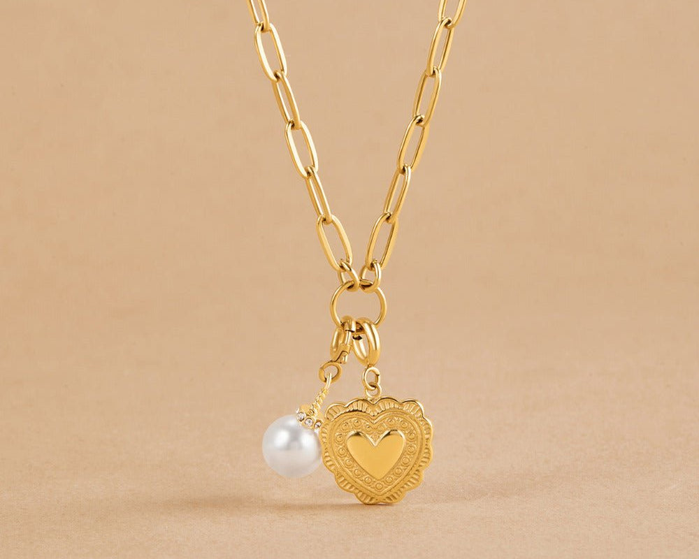 Pia Chain Link Charm Necklace