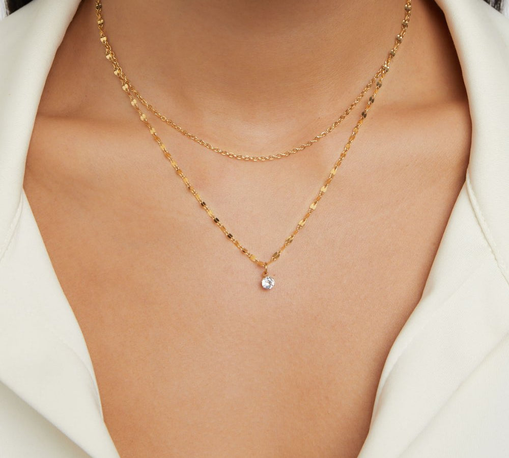 Piya Crystal Layered Necklace