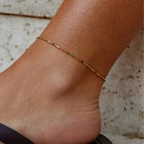 Rainbow Bead Anklet