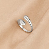 Raven Silver Wrap Ring